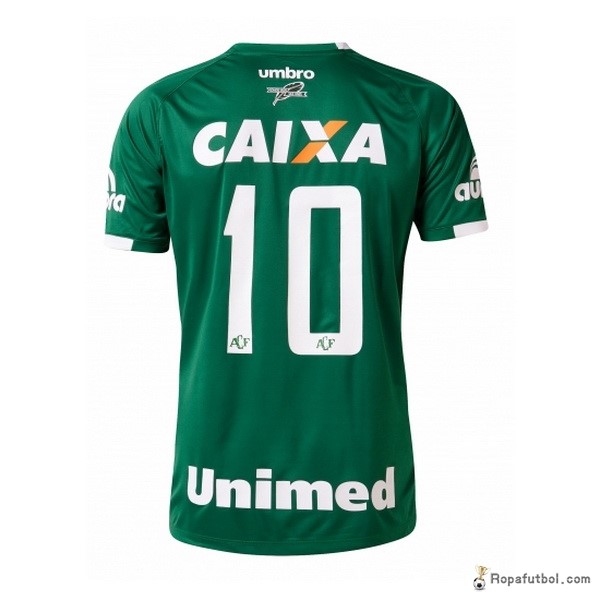 Camiseta Chapecoense Replica Primera Ropa Unimed 2016/17 Verde